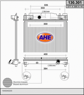 Radiator, engine cooling (130.301)