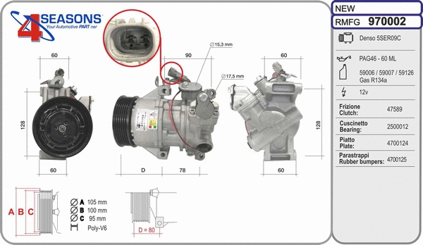 Compressor, air conditioning (970002)