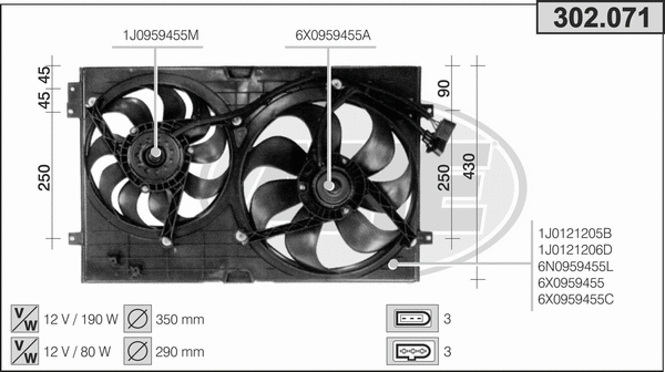 Fan, engine cooling (302.071)