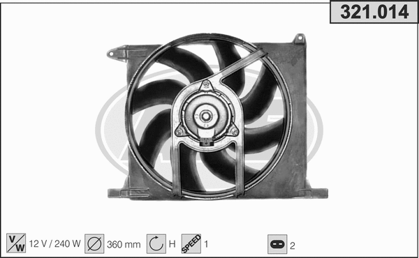Fan, engine cooling (321.014)