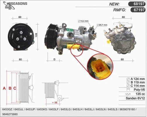 Compressor, air conditioning (68197)