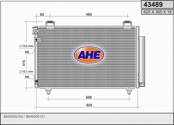 Condenser, air conditioning (43489)