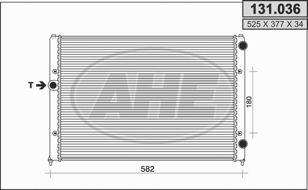 Radiator, engine cooling (131.036)