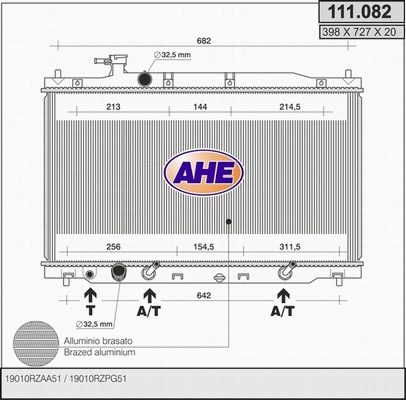Radiator, engine cooling (111.082)