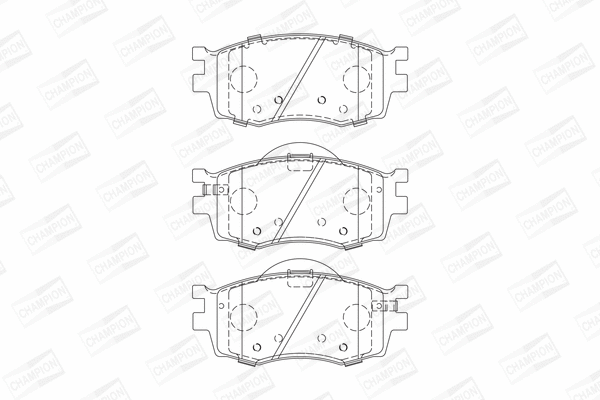 Brake Pad Set, disc brake (572593CH)