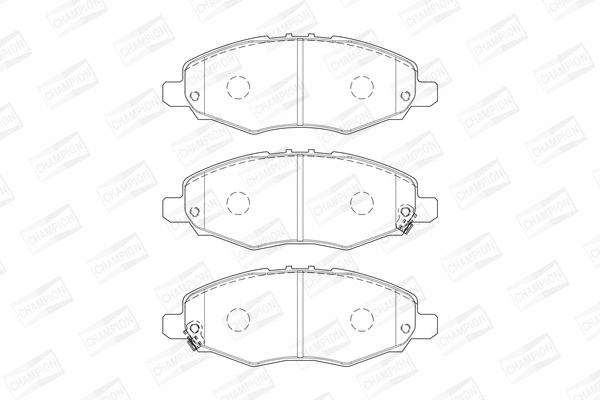 Brake Pad Set, disc brake (572641CH)