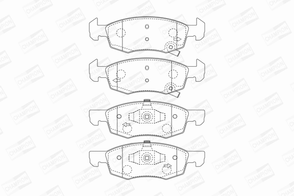Brake Pad Set, disc brake (573672CH)