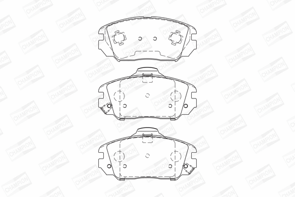 Brake Pad Set, disc brake (572616CH)