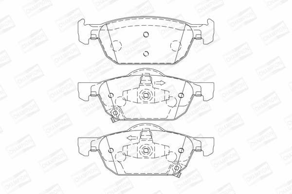 Brake Pad Set, disc brake (572624CH)