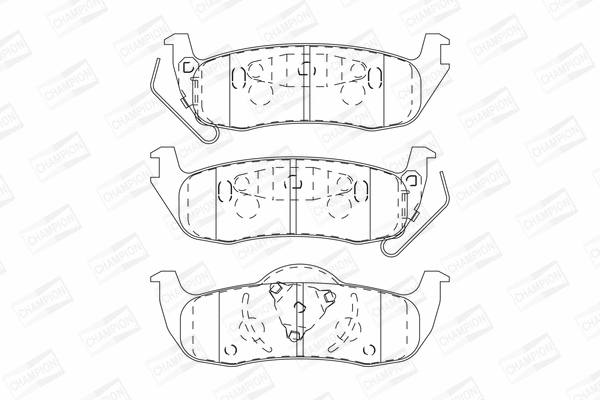 Brake Pad Set, disc brake (573319CH)
