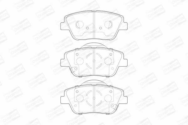Brake Pad Set, disc brake (573462CH)
