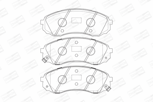 Brake Pad Set, disc brake (572619CH)