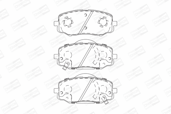 Brake Pad Set, disc brake (572609CH)