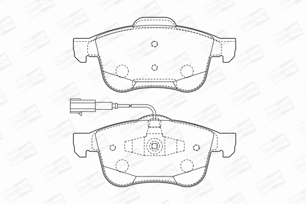 Brake Pad Set, disc brake (573350CH)