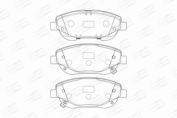 Brake Pad Set, disc brake (573631CH)