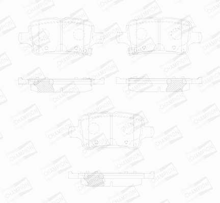 Brake Pad Set, disc brake (573706CH)