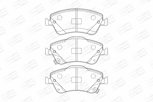 Brake Pad Set, disc brake (572524CH)