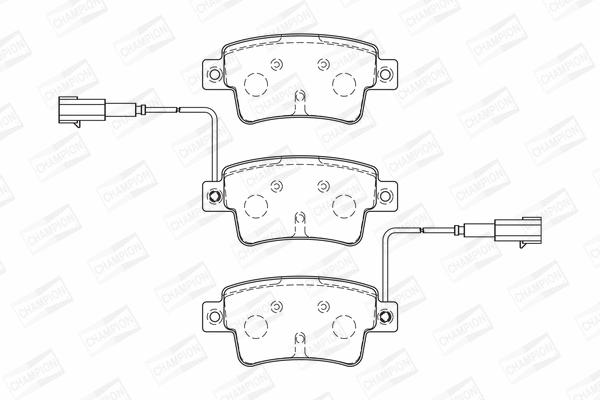 Brake Pad Set, disc brake (573345CH)