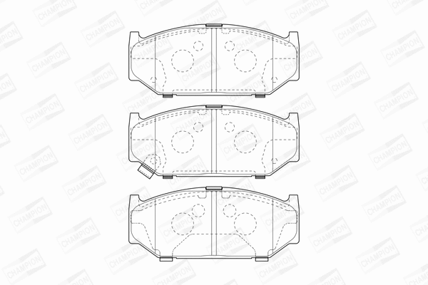 Brake Pad Set, disc brake (573417CH)