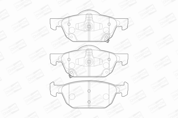 Brake Pad Set, disc brake (573670CH)