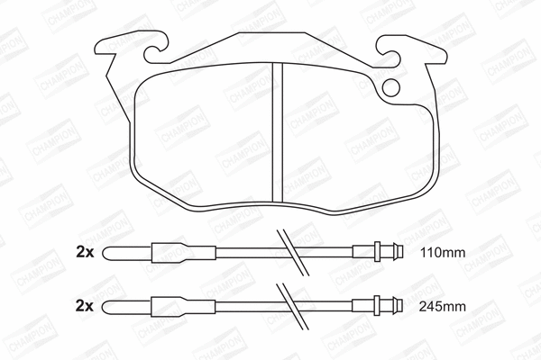 Brake Pad Set, disc brake (571524CH)