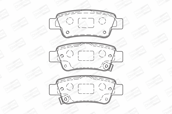 Brake Pad Set, disc brake (572606CH)