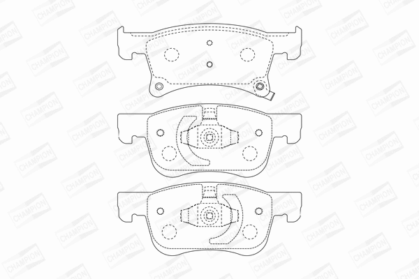 Brake Pad Set, disc brake (573657CH)