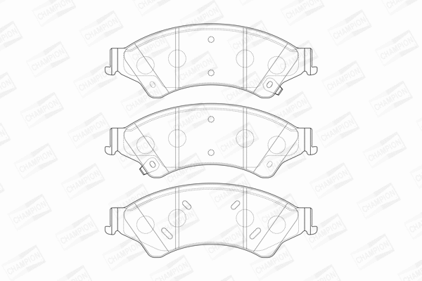 Brake Pad Set, disc brake (573449CH)