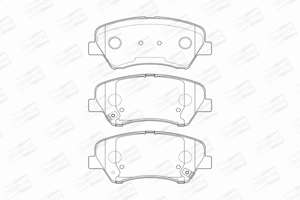 Brake Pad Set, disc brake (573406CH)