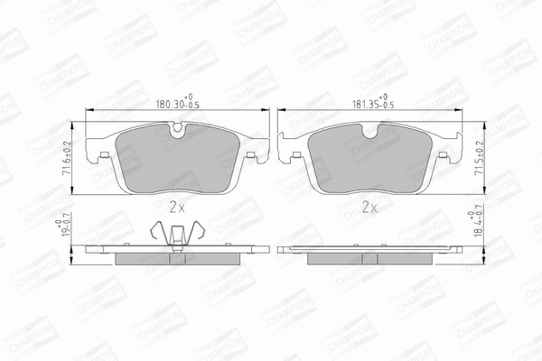 Brake Pad Set, disc brake (573808CH)