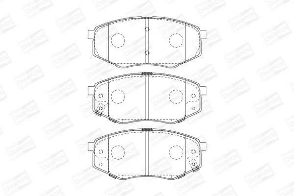 Brake Pad Set, disc brake (573454CH)