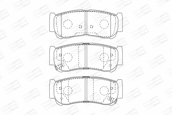 Brake Pad Set, disc brake (572608CH)