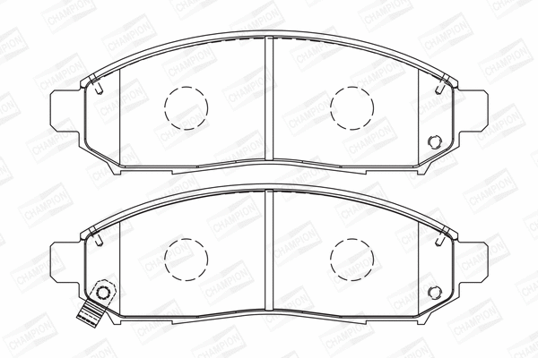 Brake Pad Set, disc brake (573431CH)