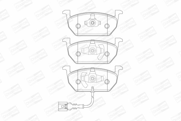 Brake Pad Set, disc brake (573606CH)