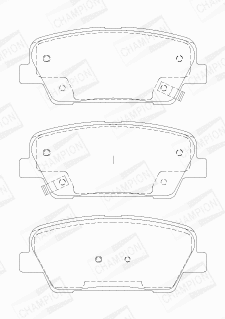 Brake Pad Set, disc brake (572639CH)