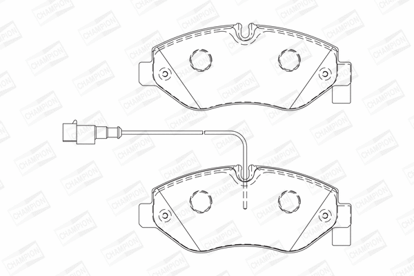 Brake Pad Set, disc brake (573743CH)