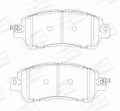 Brake Pad Set, disc brake (573801CH)