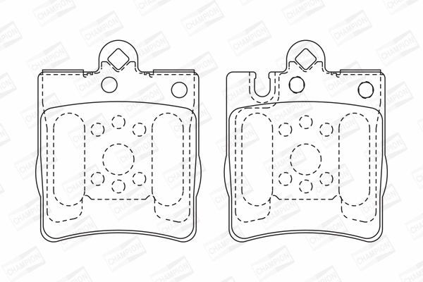 Brake Pad Set, disc brake (571988CH)