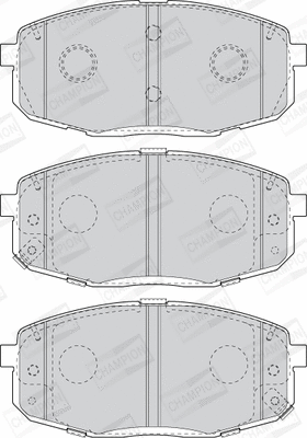 Brake Pad Set, disc brake (573813CH)