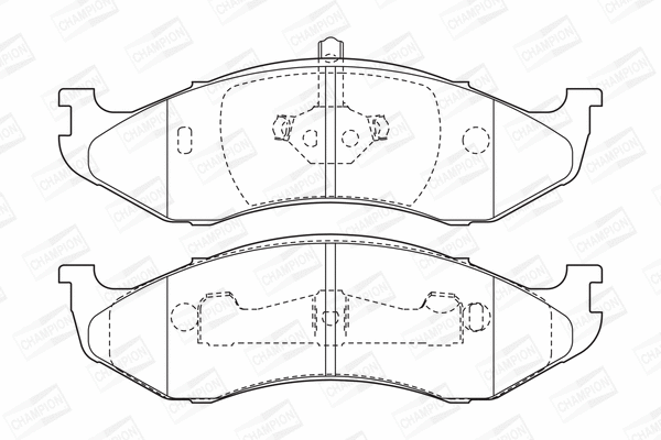 Brake Pad Set, disc brake (571519CH)