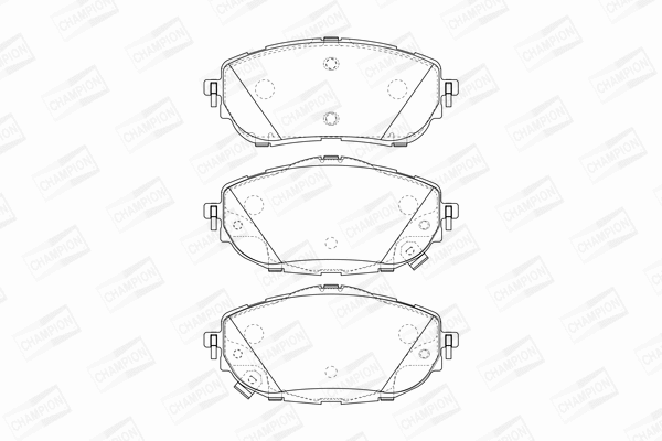 Brake Pad Set, disc brake (573440CH)