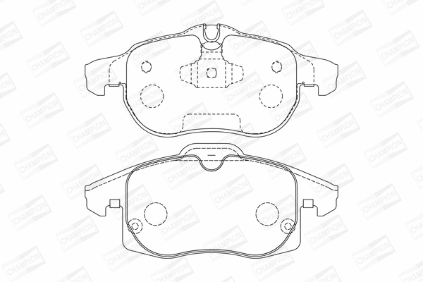 Brake Pad Set, disc brake (573089CH)