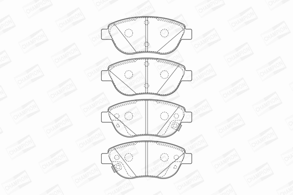 Brake Pad Set, disc brake (573446CH)