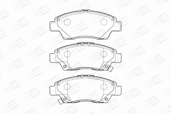 Brake Pad Set, disc brake (572637CH)