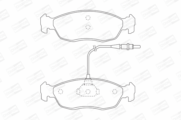 Brake Pad Set, disc brake (571509CH)