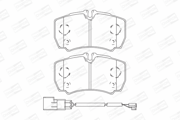 Brake Pad Set, disc brake (573749CH)