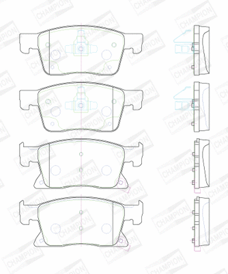 Brake Pad Set, disc brake (573702CH)