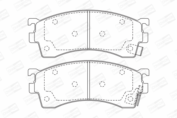 Brake Pad Set, disc brake (572434CH)