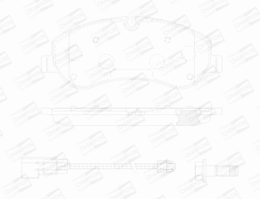 Brake Pad Set, disc brake (573690CH)