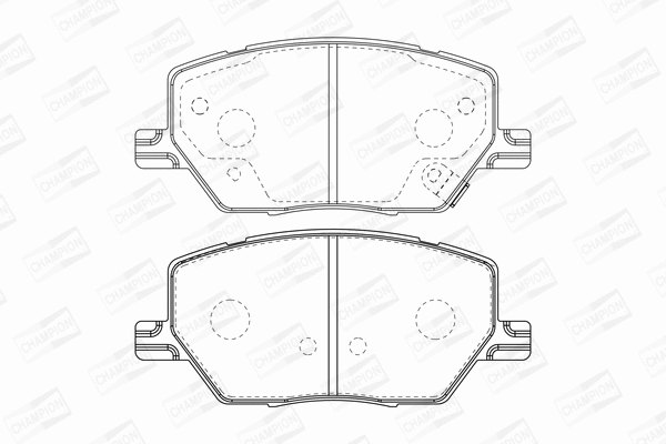 Brake Pad Set, disc brake (573610CH)